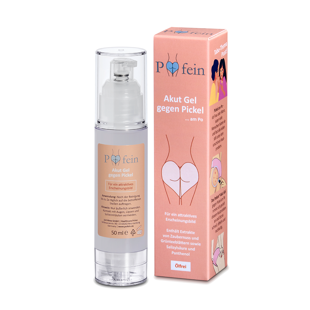 Bild: Pofein Akut Gel gegen Pickel am Po