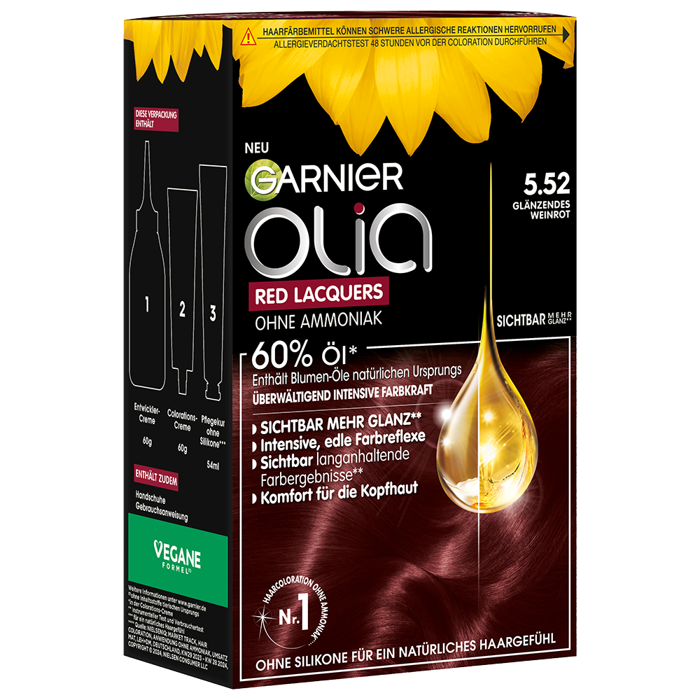 Bild: GARNIER Olia Red Lacquers Glänzendes Weinrot