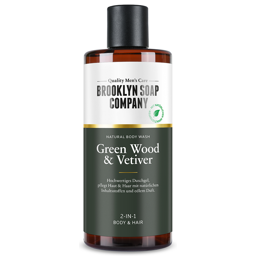 Bild: Brooklyn Soap Company Duschgel Green Wood & Vetiver