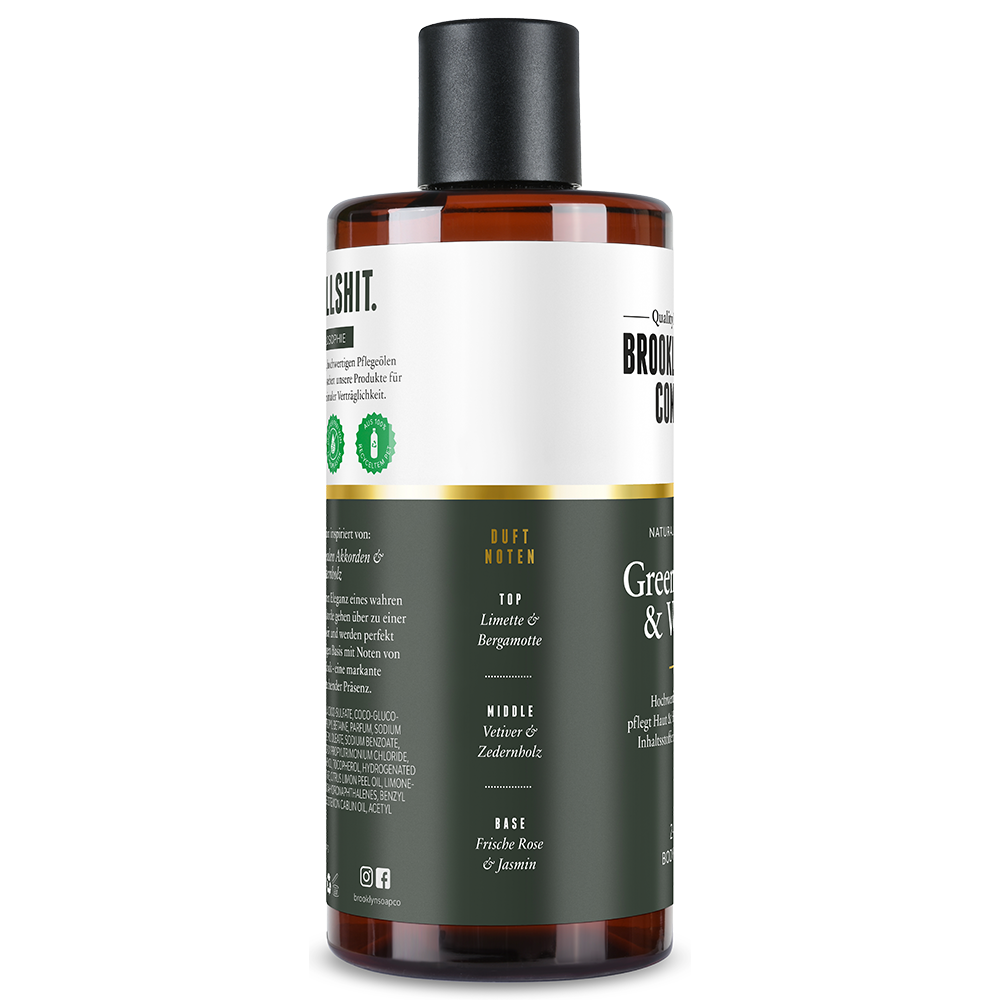 Bild: Brooklyn Soap Company Duschgel Green Wood & Vetiver