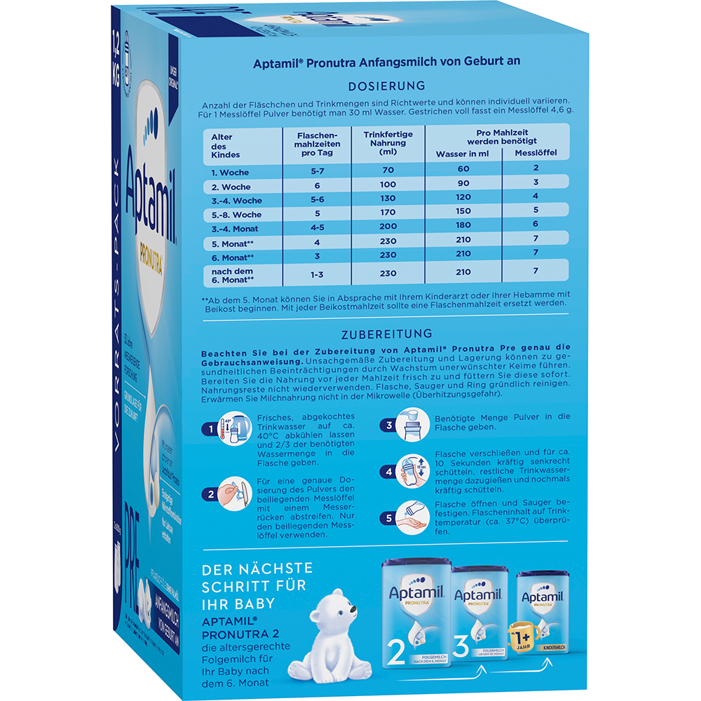 Bild: Aptamil Pre Pronutra, Anfangsmilch