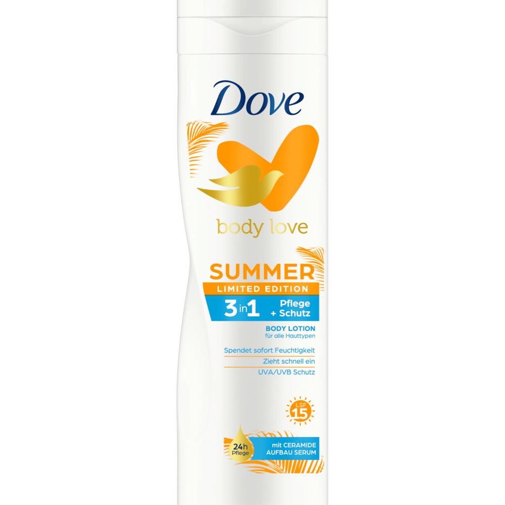 Bild: Dove Body Lotion Summer Edition LSF15