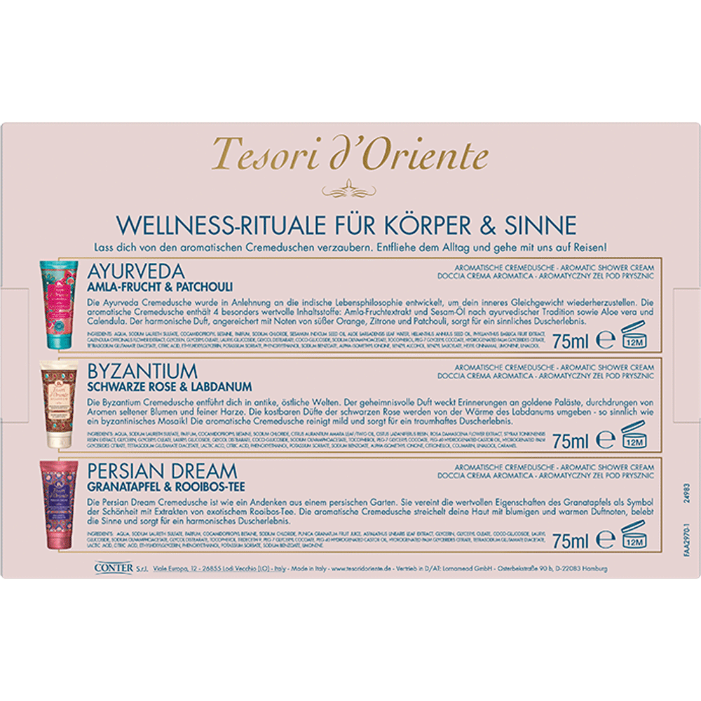 Bild: Tesori d'Oriente Geschenkset Dusche Mini