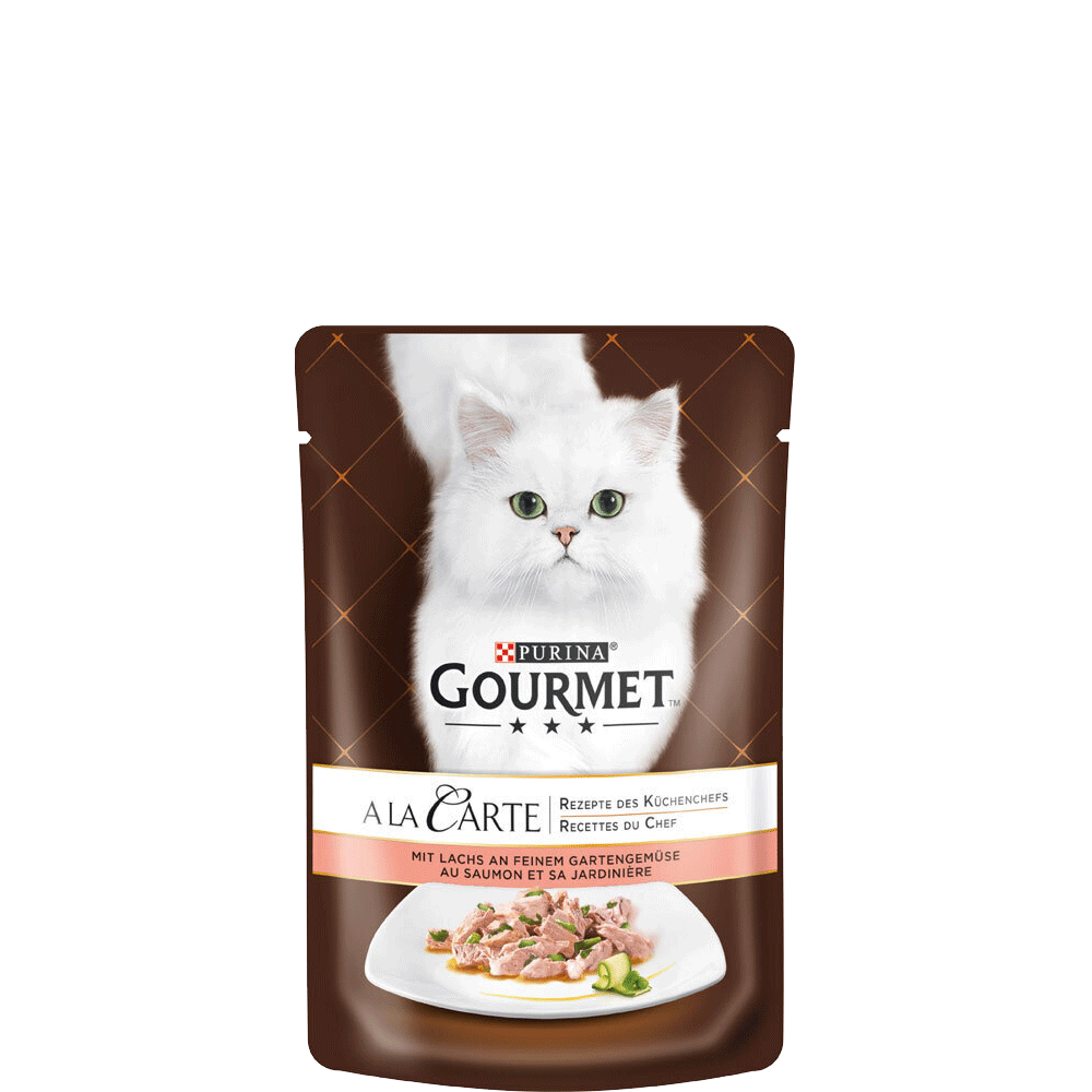 Bild: GOURMET A la carte Lachs an feinem Gartengemüse