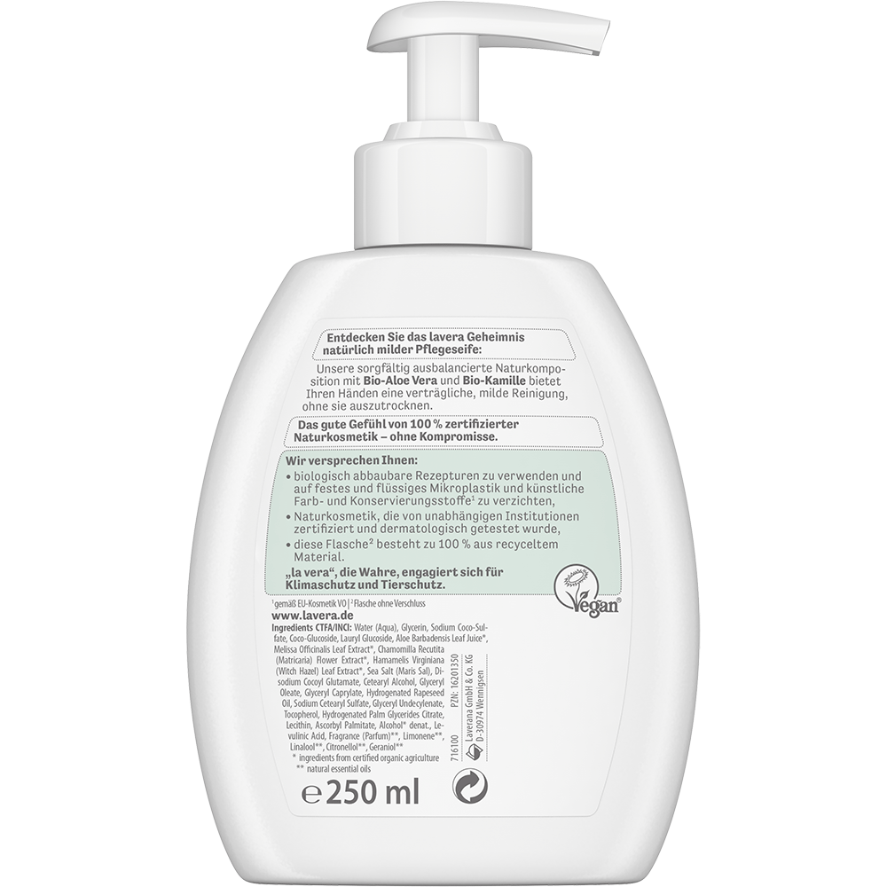 Bild: lavera Milde Pflegeseife Sensitiv Aloe Vera&Kamille