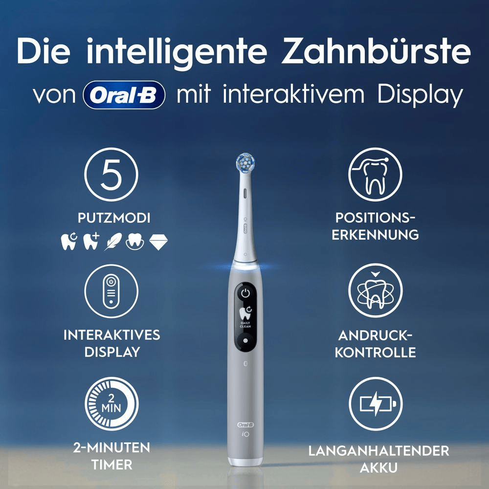 Bild: Oral-B iO 6 Elektrische Zahnbürste, Grey Opal