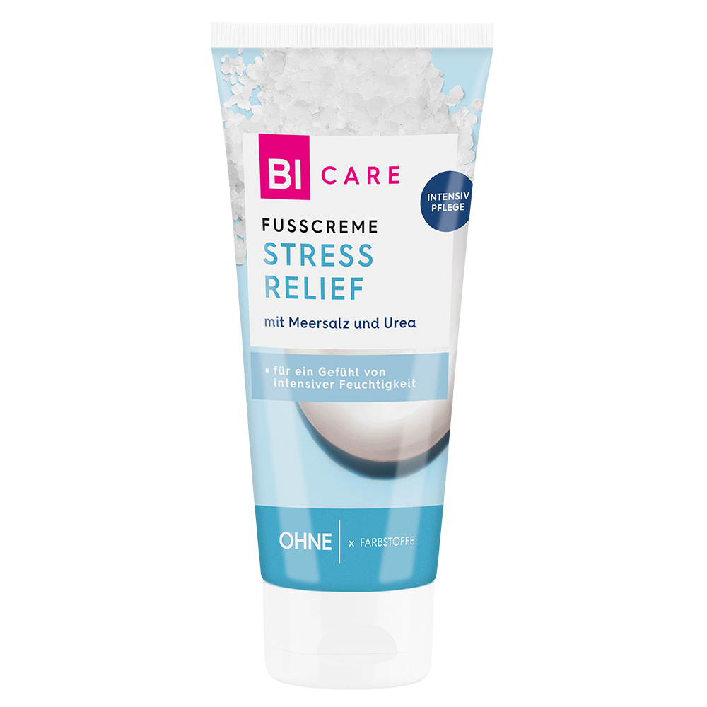 Bild: BI CARE Fusscreme Stress Relief