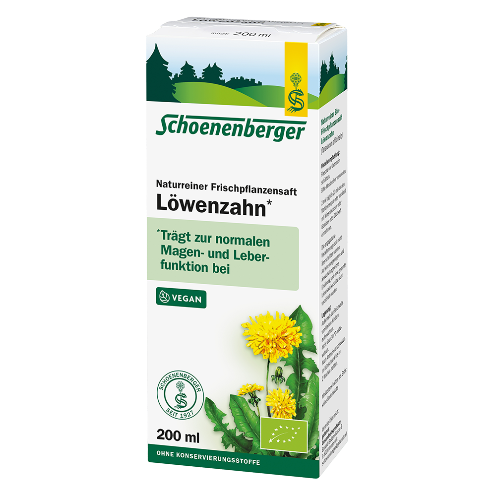 Bild: Schoenenberger Naturreiner Frischpflanzensaft Löwenzahn