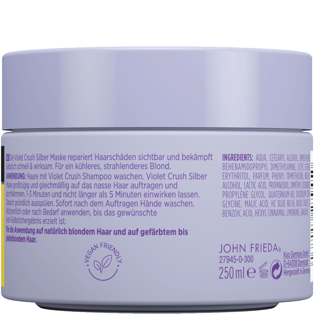 Bild: JOHN FRIEDA Violet crush Silber Maske für blondes Haar