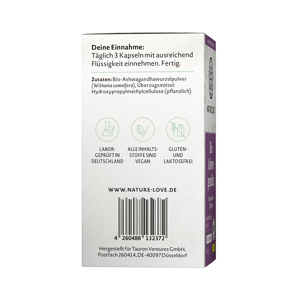 Bild: NATURE LOVE Bio Ashwagandha