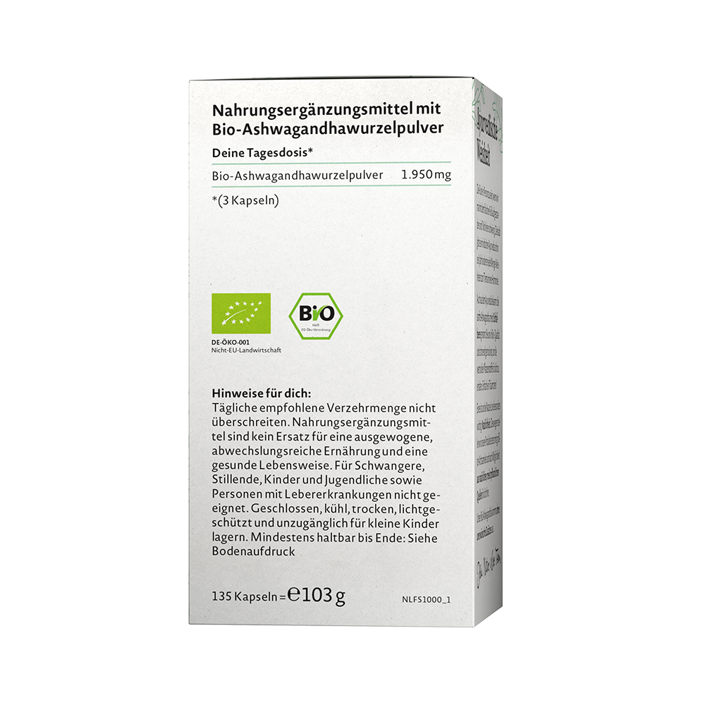 Bild: NATURE LOVE Bio Ashwagandha