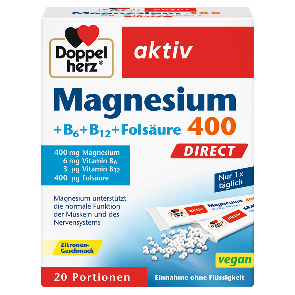 Bild: DOPPELHERZ Magnesium 400 Direct
