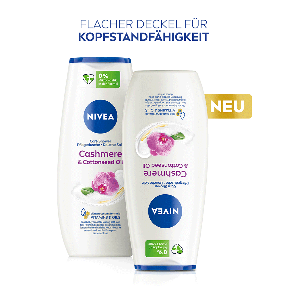 Bild: NIVEA Pflegedusche Cashmere und Baumwollsamenöl