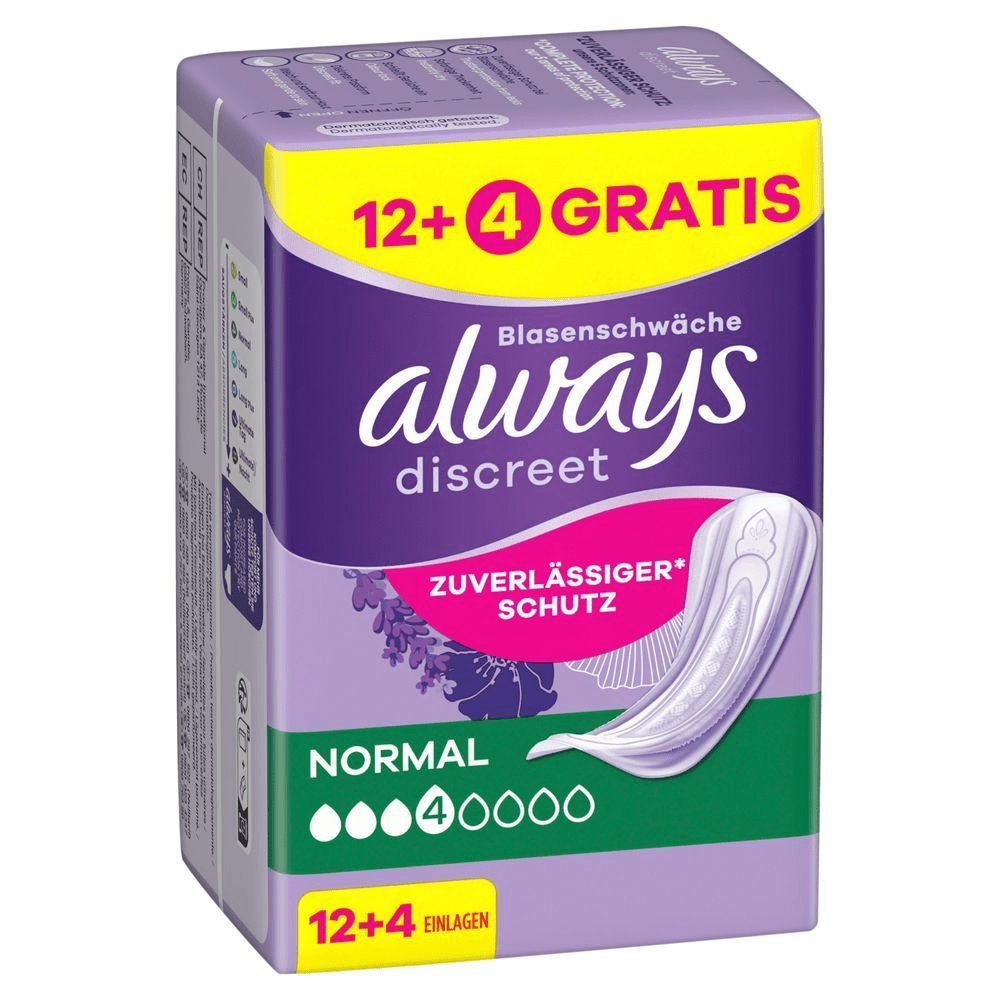 Bild: always Discreet Inkontinenzeinlagen Normal