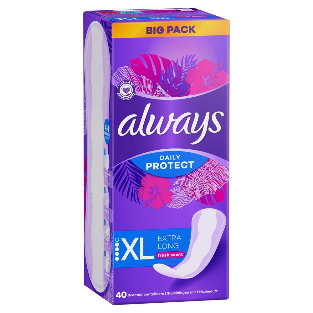 Bild: always Daily Protect Extra Long Slipeinlagen