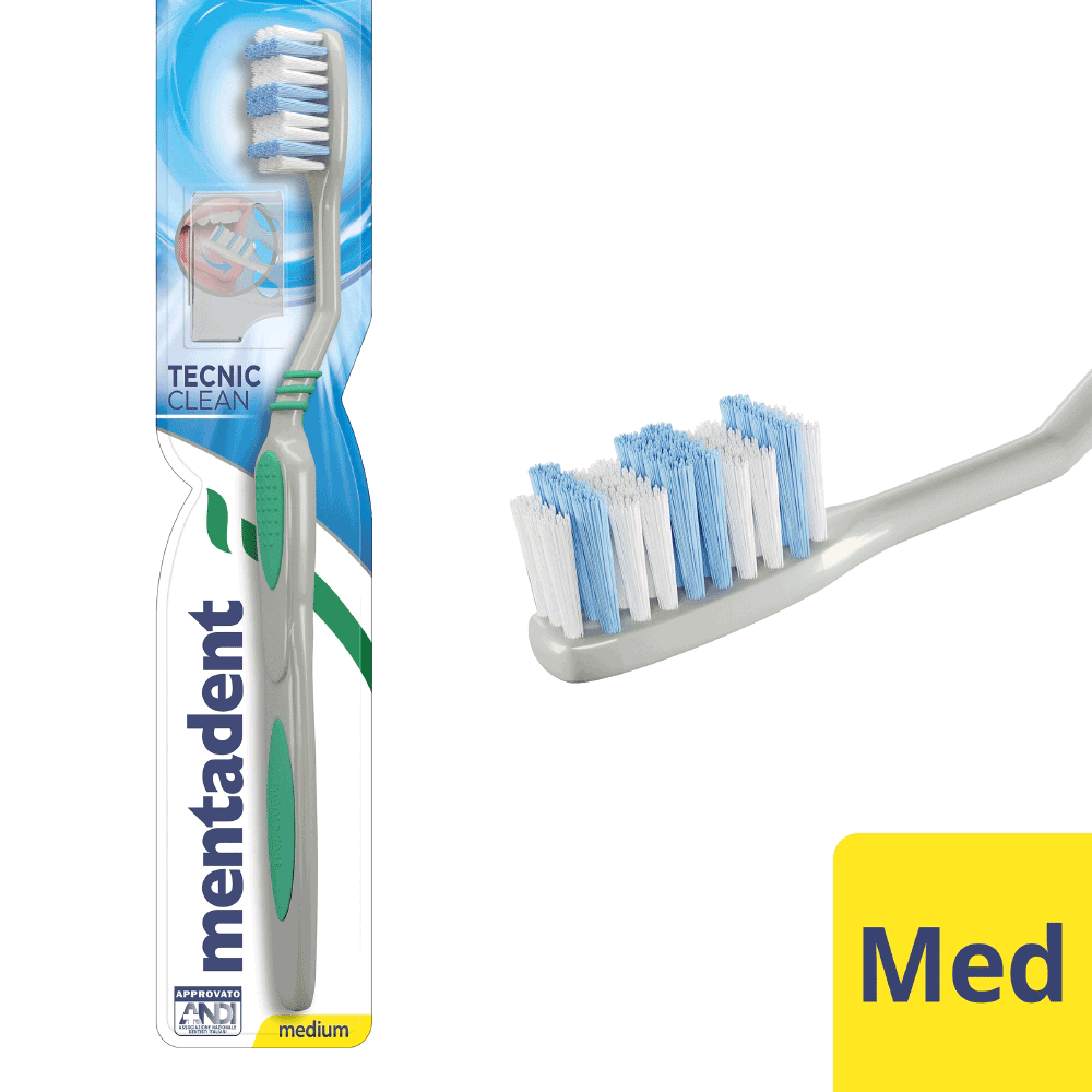 Bild: mentadent Zahnbürste Tecnic Clean