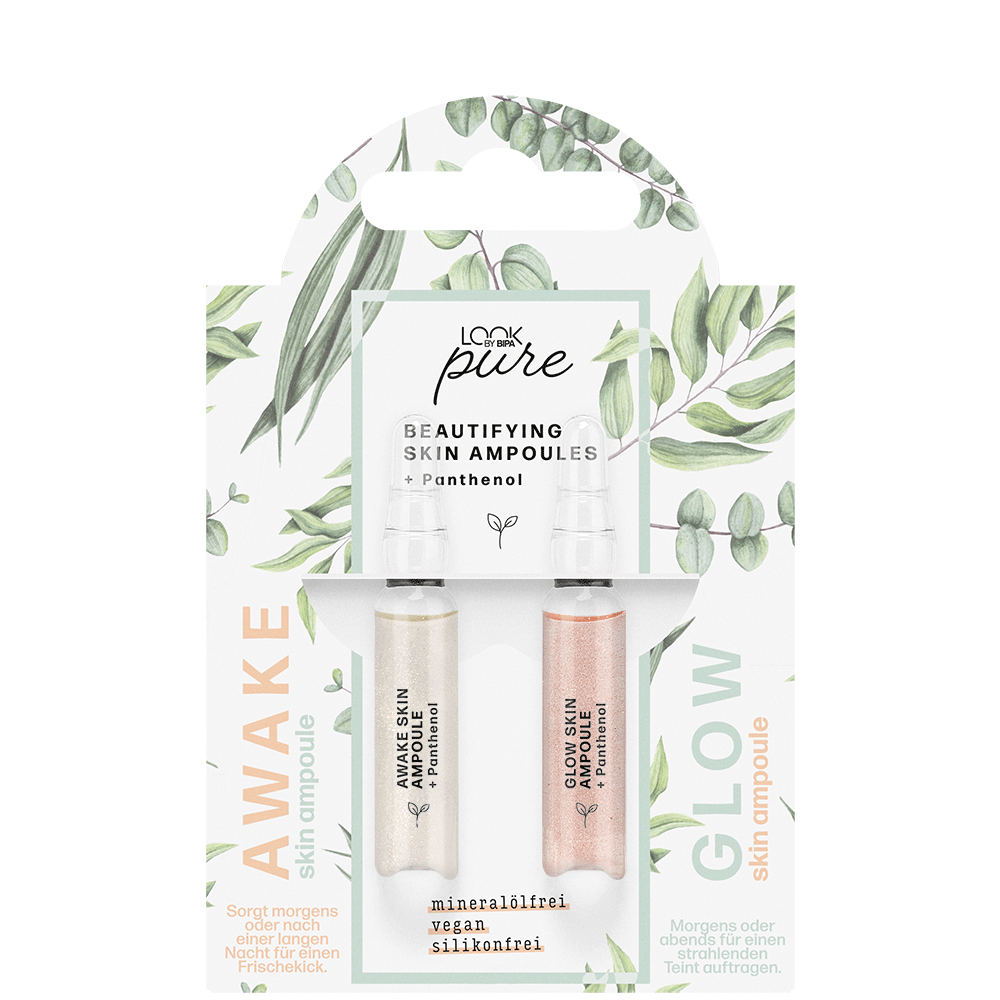 Bild: LOOK BY BIPA pure Beautifying Skin Ampoules + Panthenol