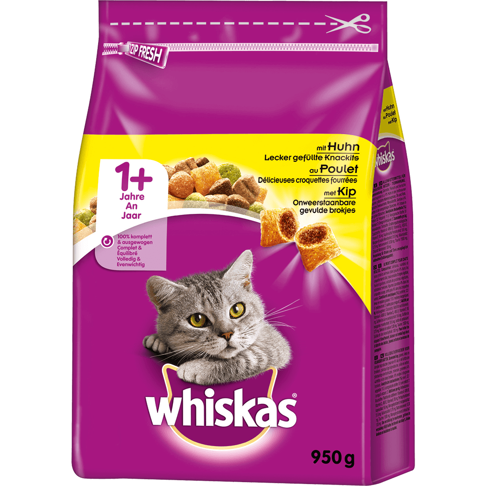 Bild: Whiskas Trockenfutter mit Huhn