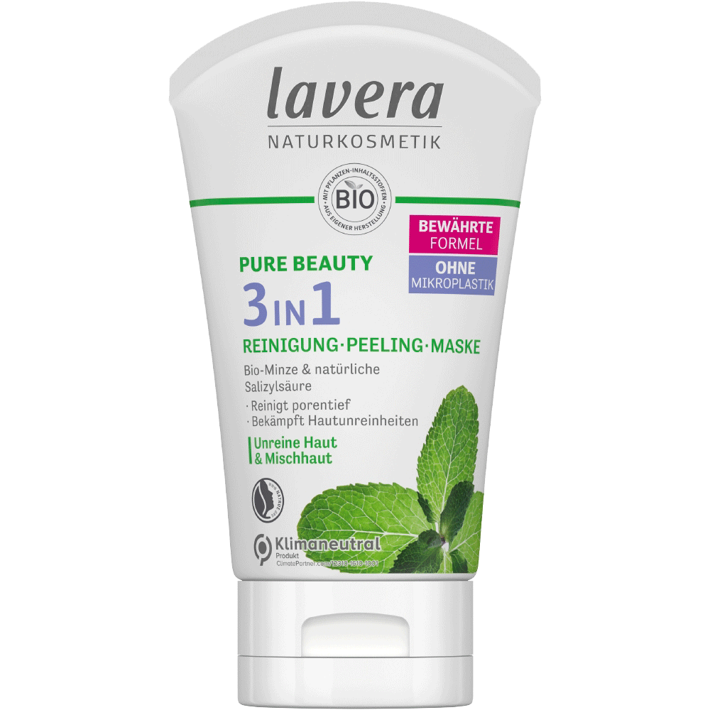 Bild: lavera 3 IN 1 Reinigung Peeling Maske