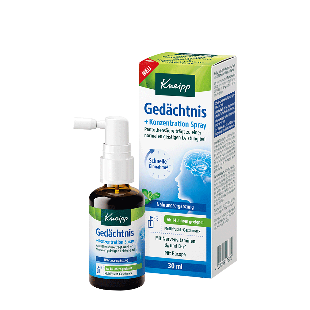 Bild: Kneipp Gedächtnis und Konzentration Spray
