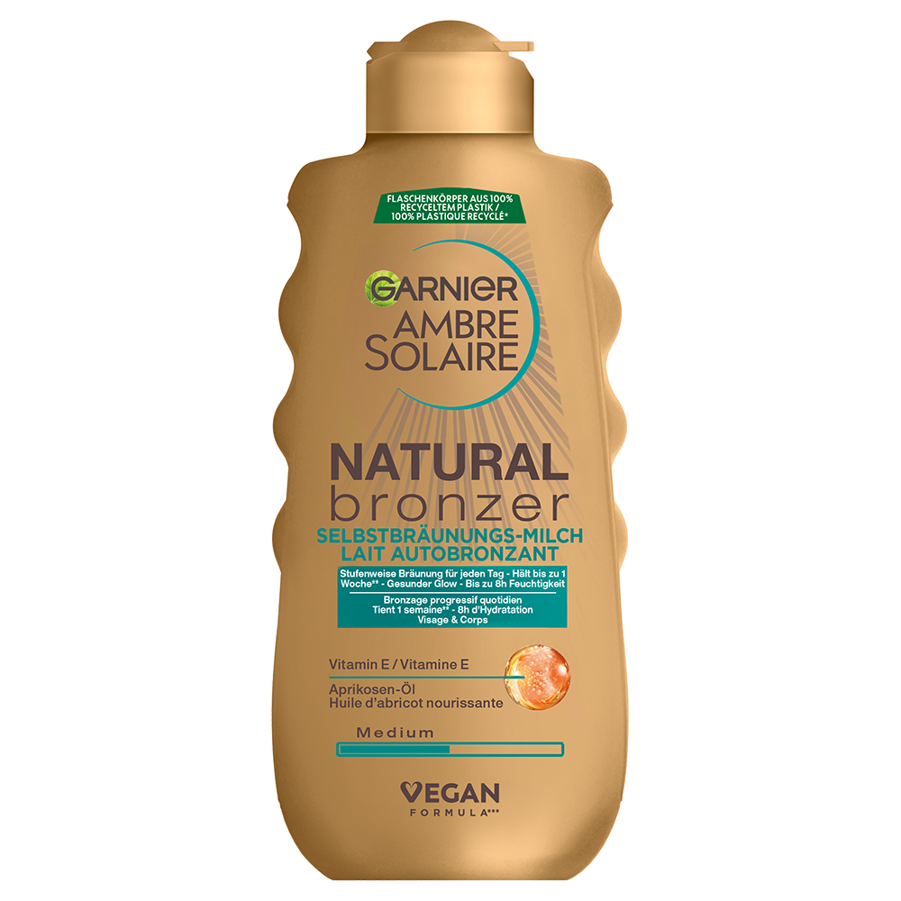 Bild: GARNIER AMBRE SOLAIRE Ambre Solaire Natural Bronzer Selbstbräunungs-Milch