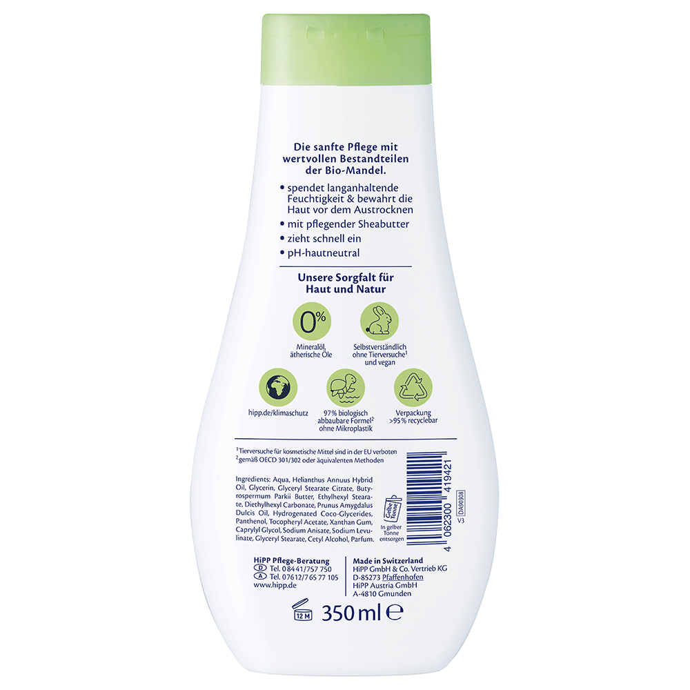 Bild: HiPP Babysanft Milk Lotion Sensitiv