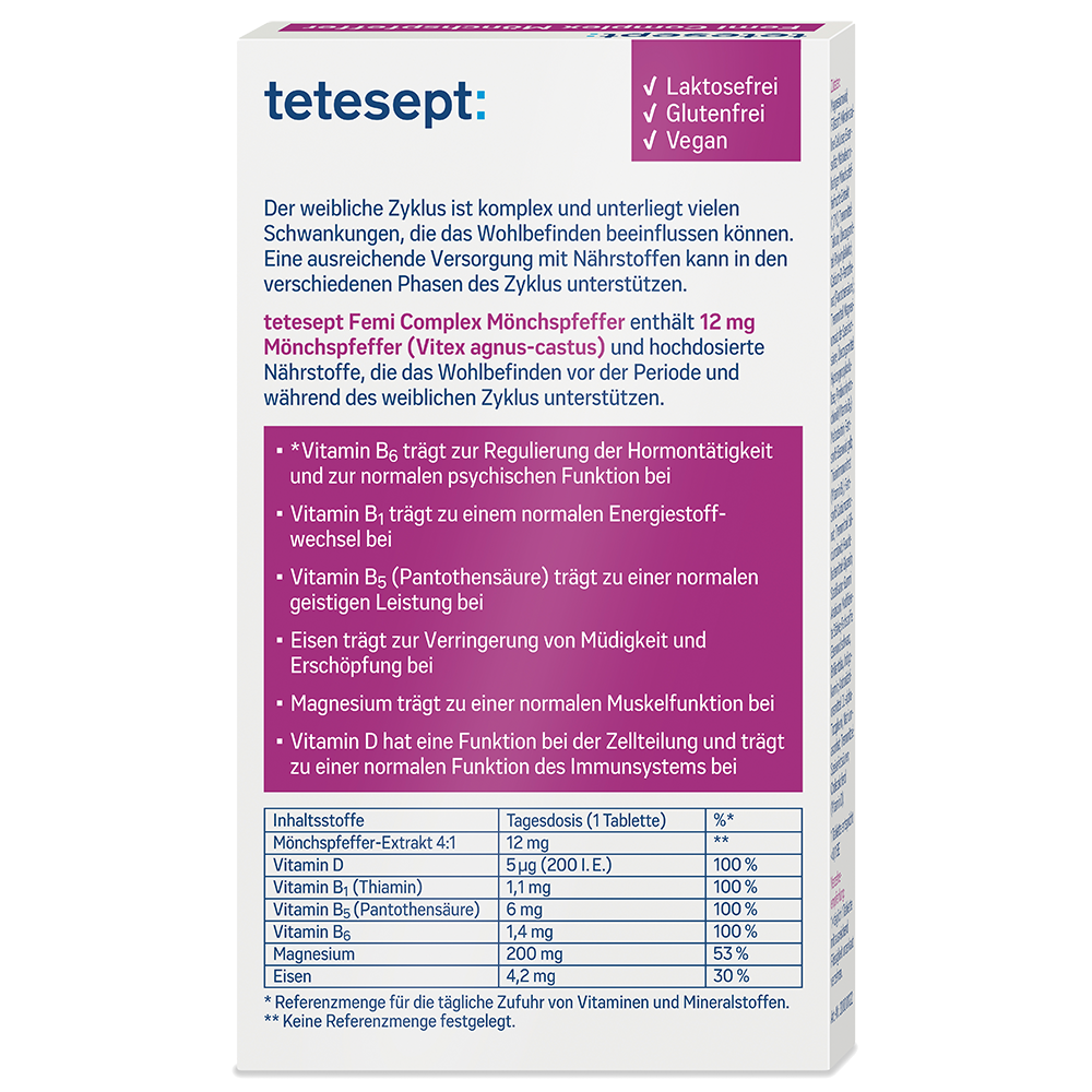 Bild: tetesept: FemiComplex Mönchpfeffer