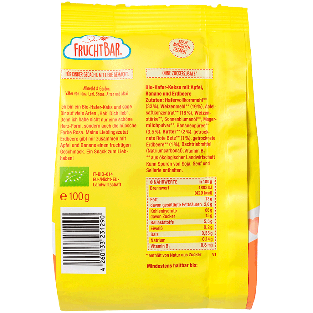 Bild: FruchtBar Bio-Hafer Kekse