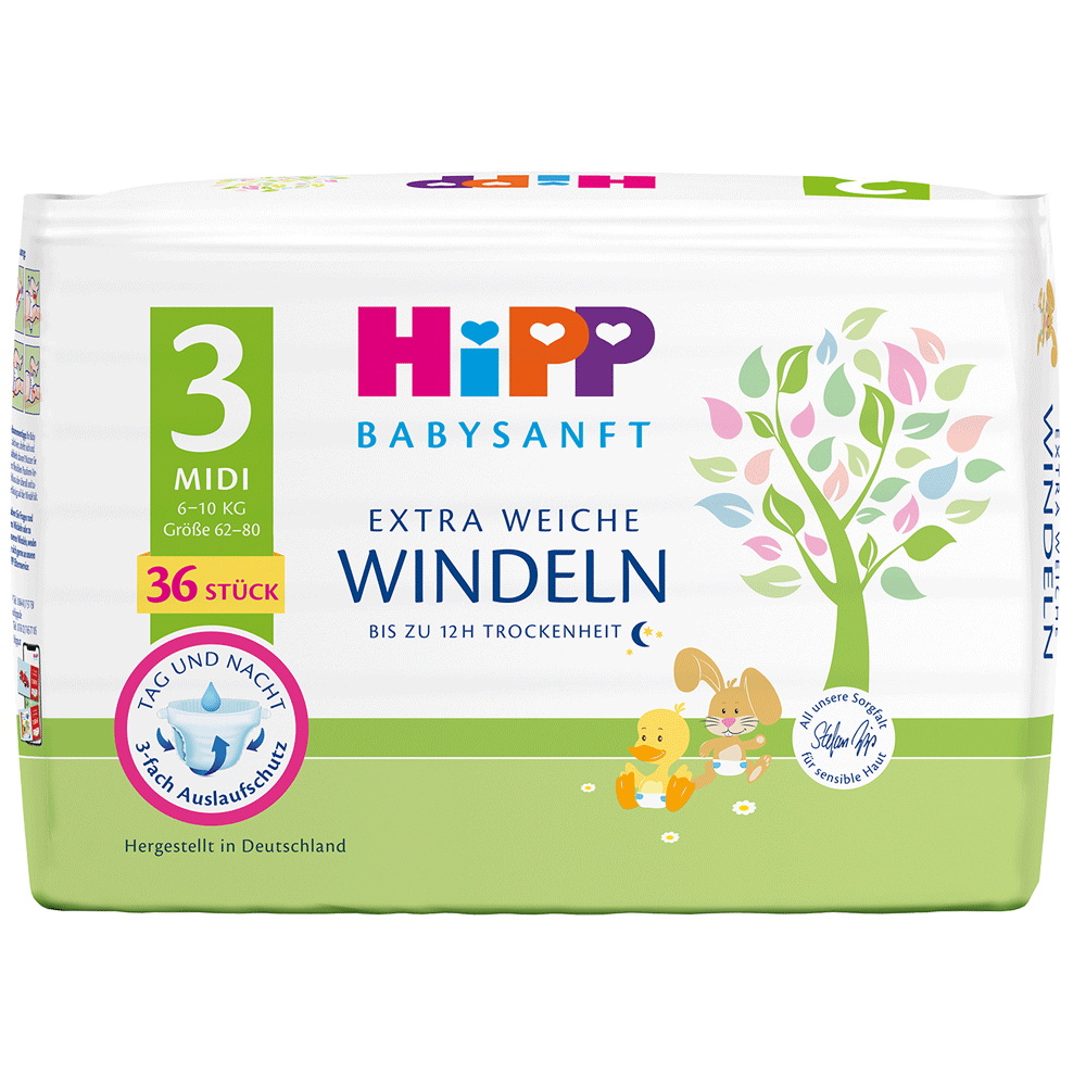 Bild: HiPP Windeln Gr. 3, 6kg - 10kg 