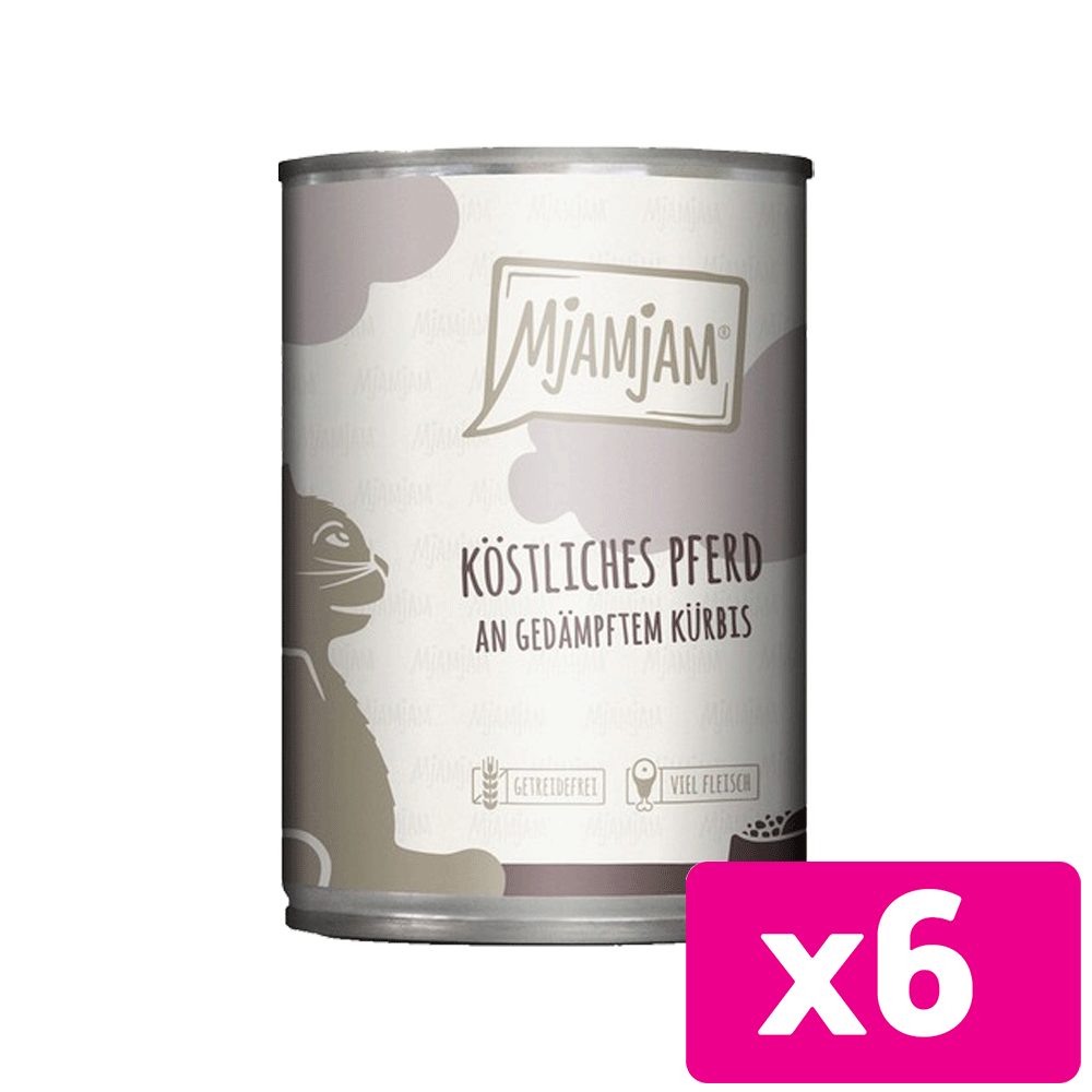 Bild: Mjamjam Köstliches Pferd an gedämpftem Kürbis