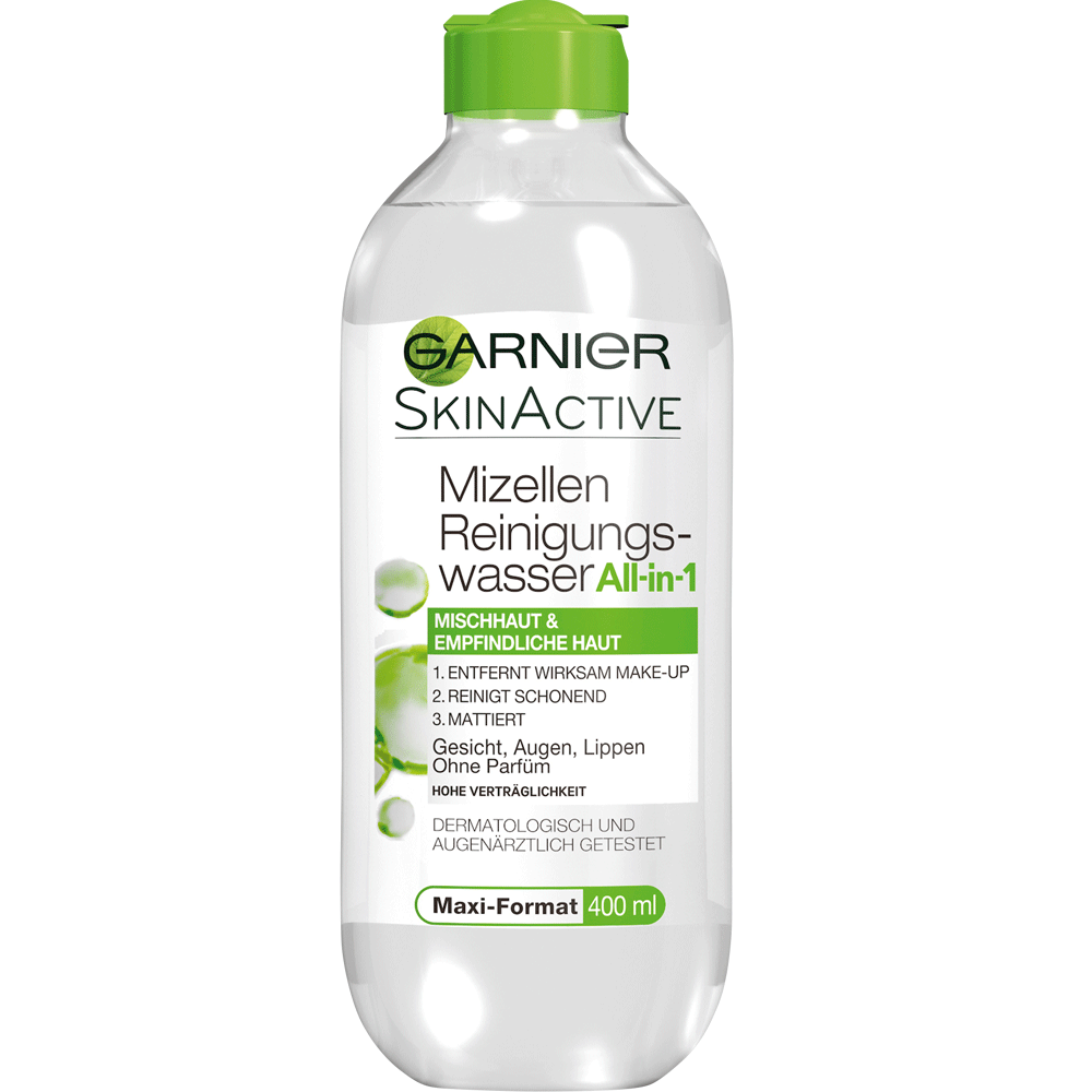 Bild: GARNIER Mizellen Reinigungswasser Mischhaut & empfindliche Haut