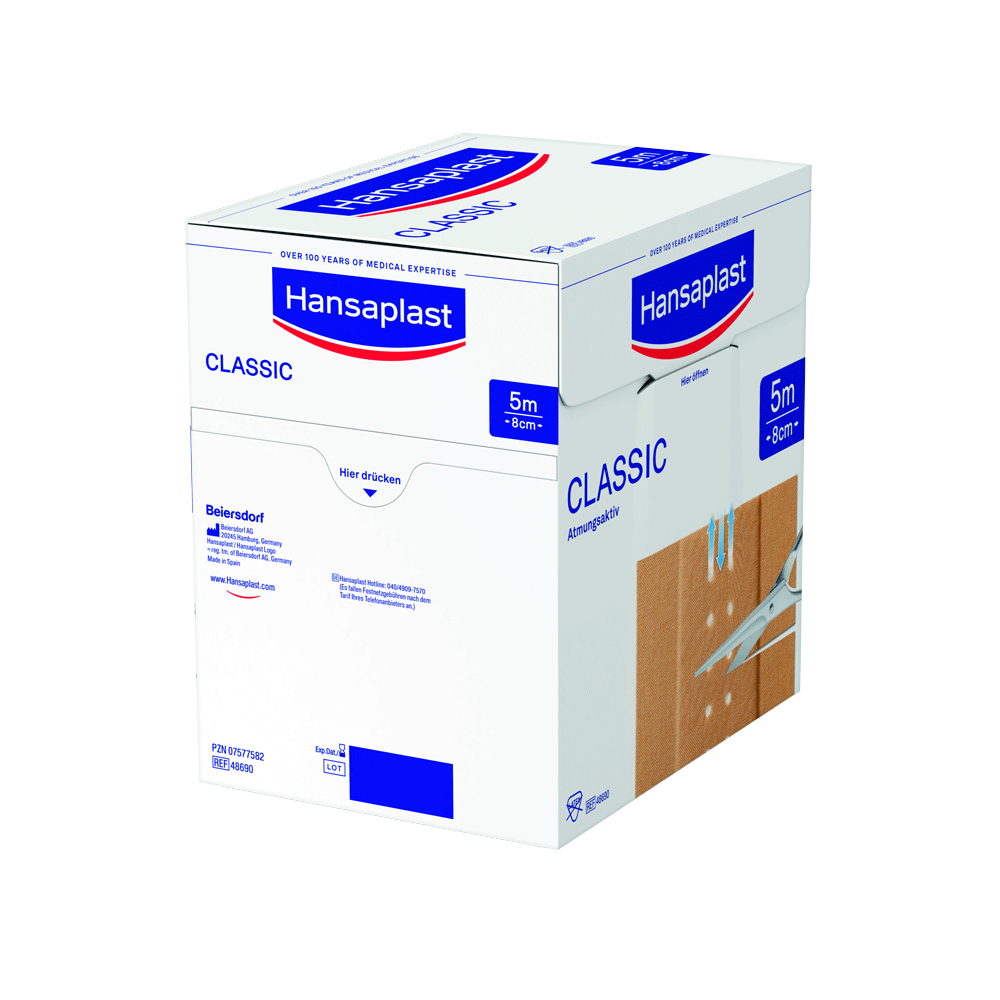 Bild: Hansaplast Classic Pflaster 5m x 8cm 