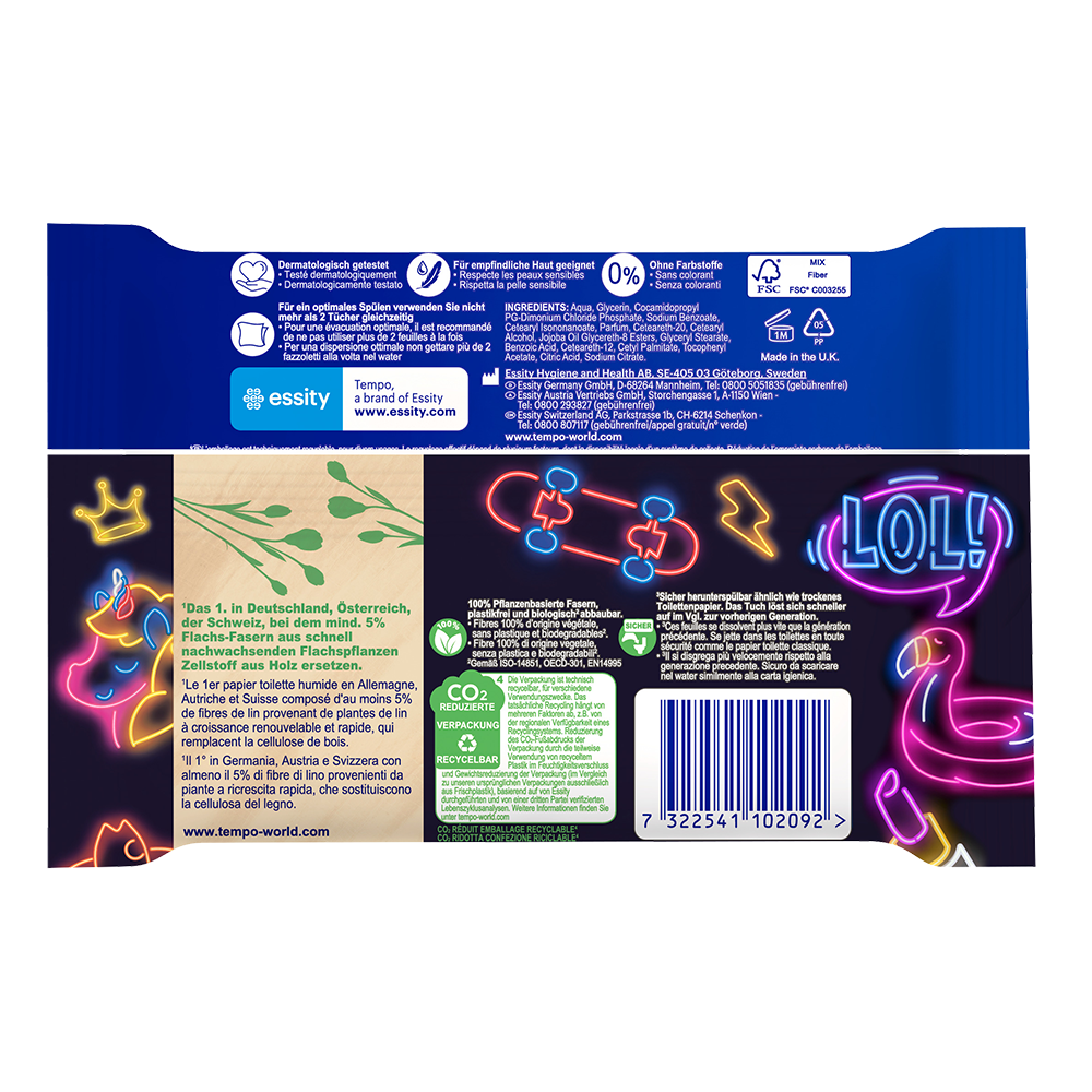 Bild: Tempo Feuchtes Toilettenpapier Limited Edition