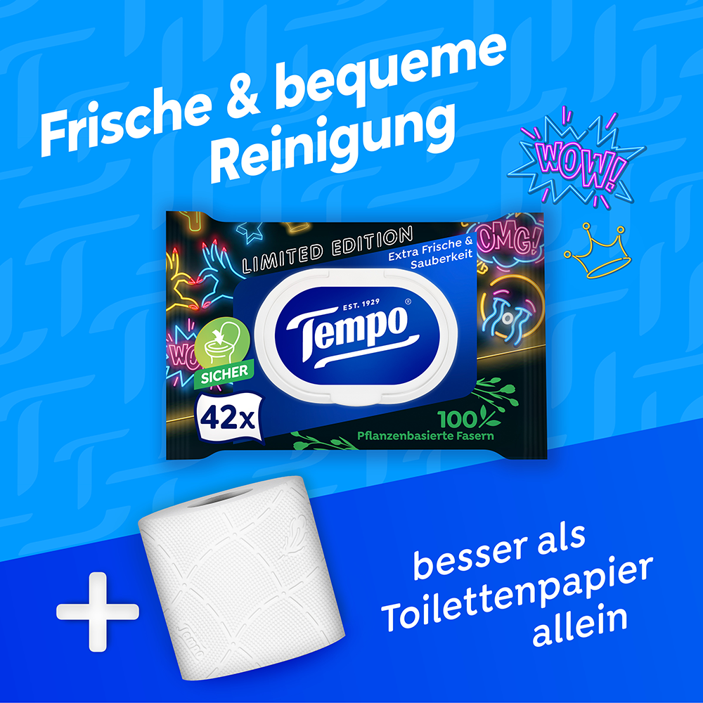 Bild: Tempo Feuchtes Toilettenpapier Limited Edition