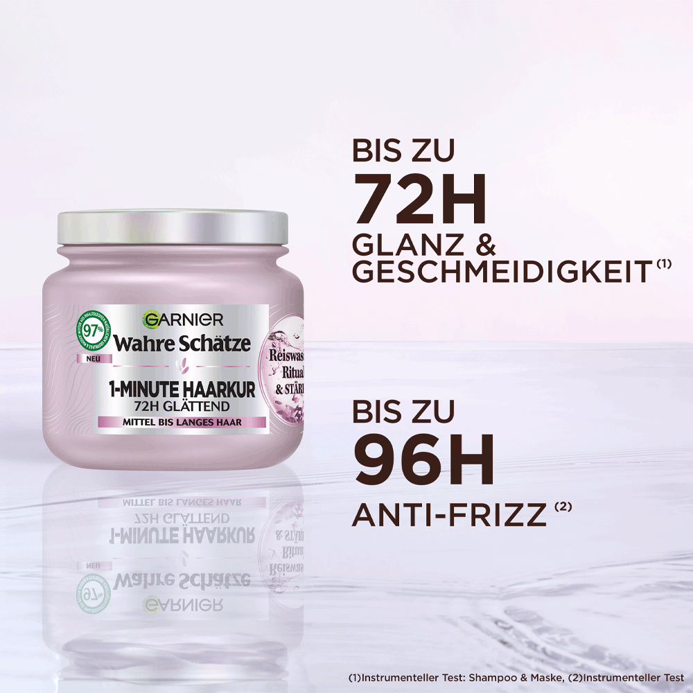 Bild: GARNIER Wahre Schätze Reiswasser Ritual Haarkur