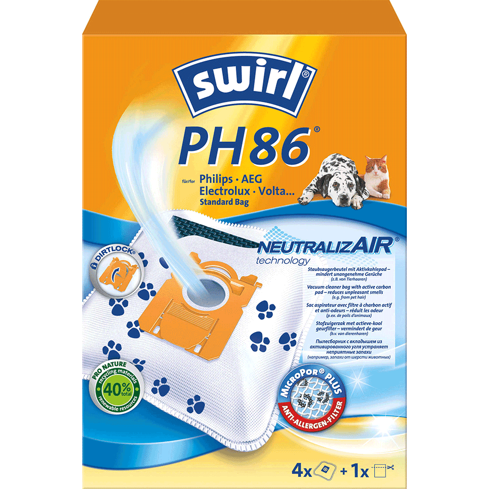 Bild: swirl Staubsaugerbeutel PH86
