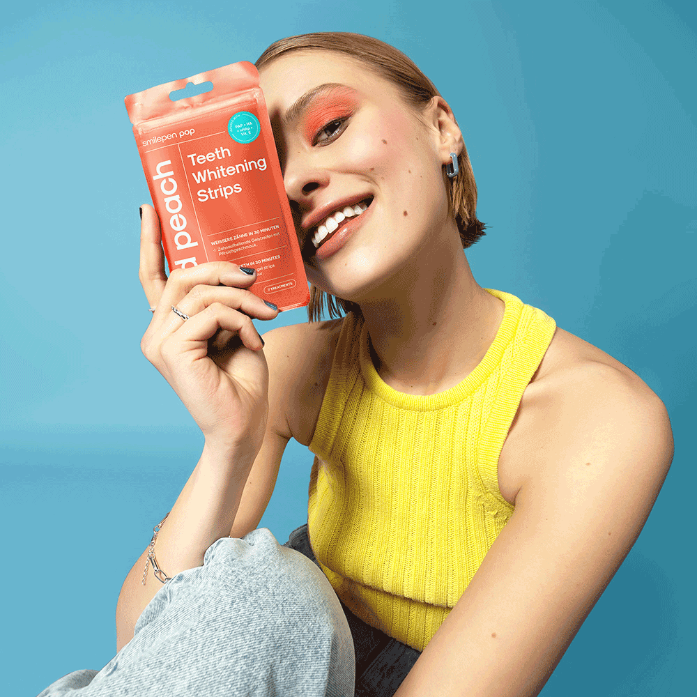 Bild: Smilepen Pop Teeth Whitening Strips Wild Peach