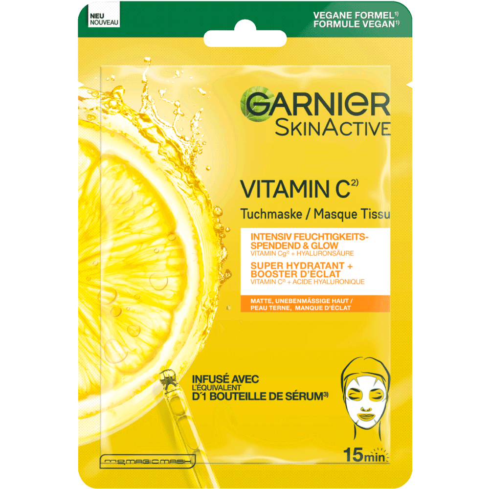 Bild: GARNIER Tuchmaske Vitamin C