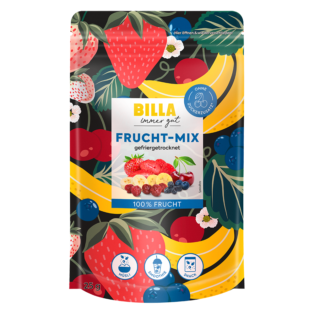 Bild: Billa immer gut Frucht-Mix gefriergetrocknet 