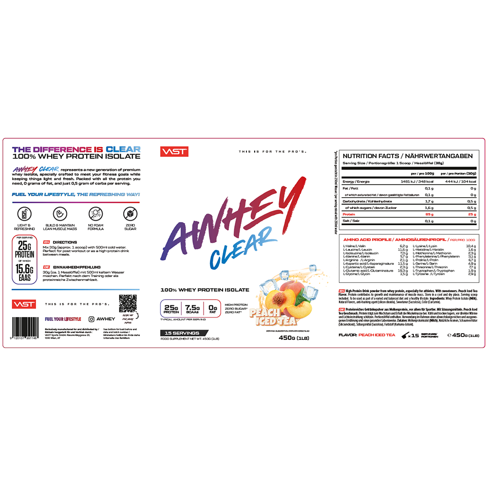 Bild: Vast Awhey Clear Pfirsich Eistee 