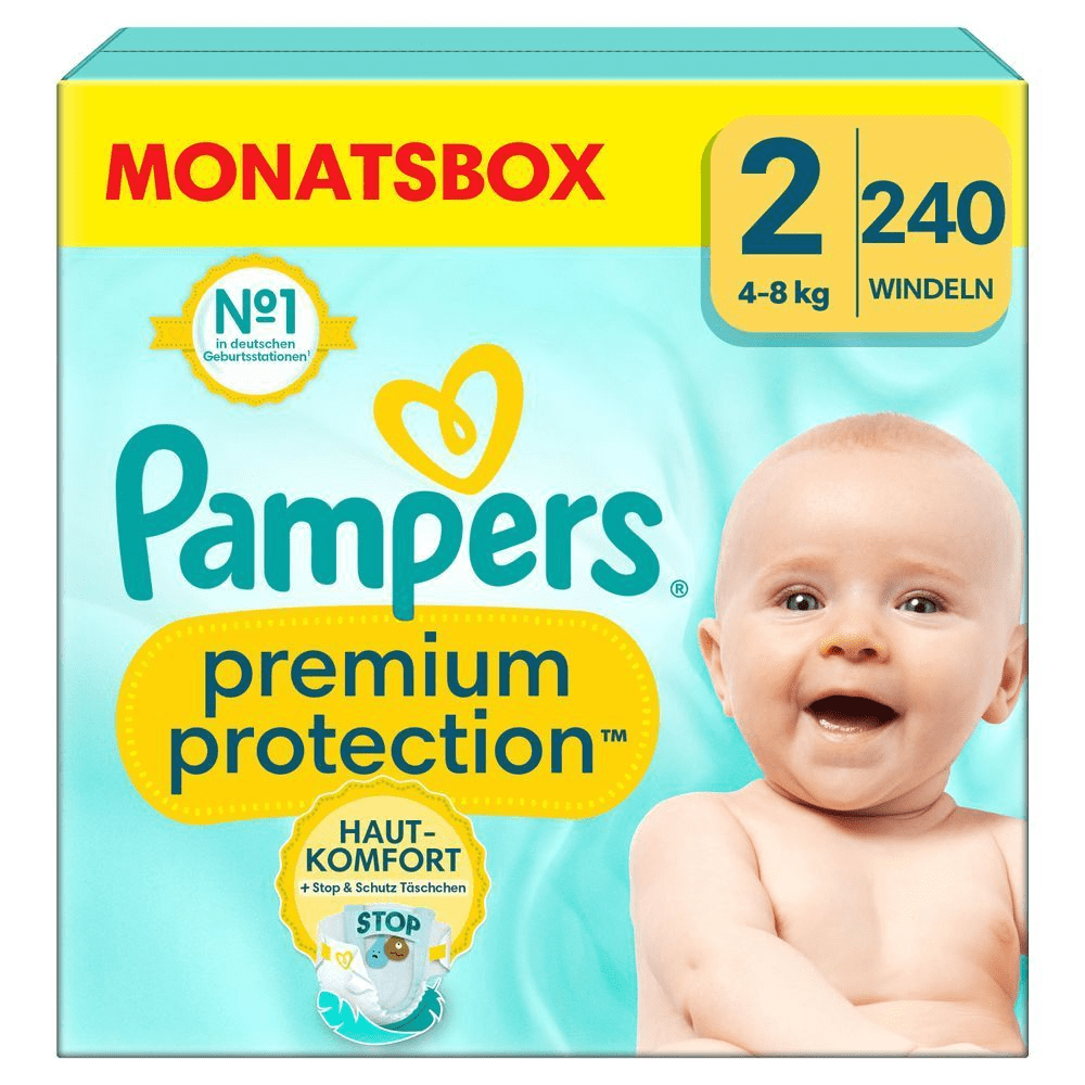 Bild: Pampers Premium Protection Größe 2, 4kg - 8kg