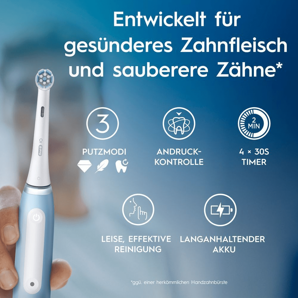 Bild: Oral-B iO Series 3 Elektrische Zahnbürste, Ice Blue