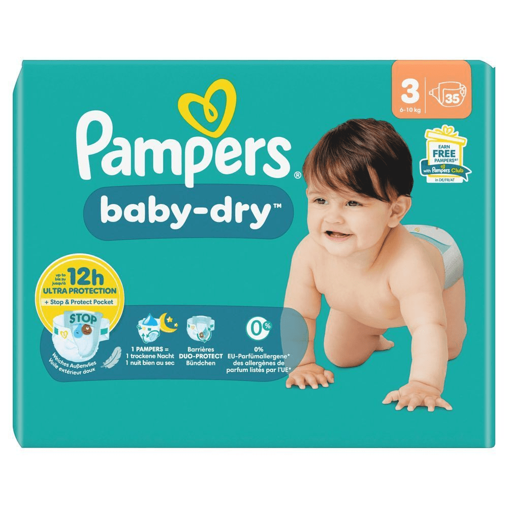 Bild: Pampers Baby-Dry Größe 3, 6kg-10kg