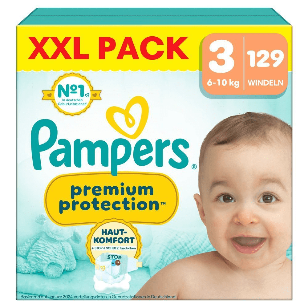 Bild: Pampers Premium Protection Größe 3, XXL PACK 
