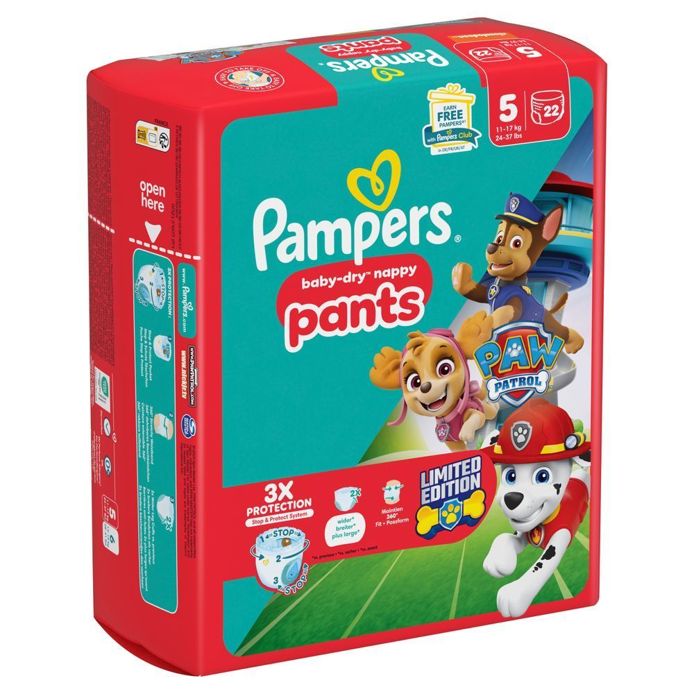 Bild: Pampers Paw Patrol Pants Größe 5, 11kg-17kg