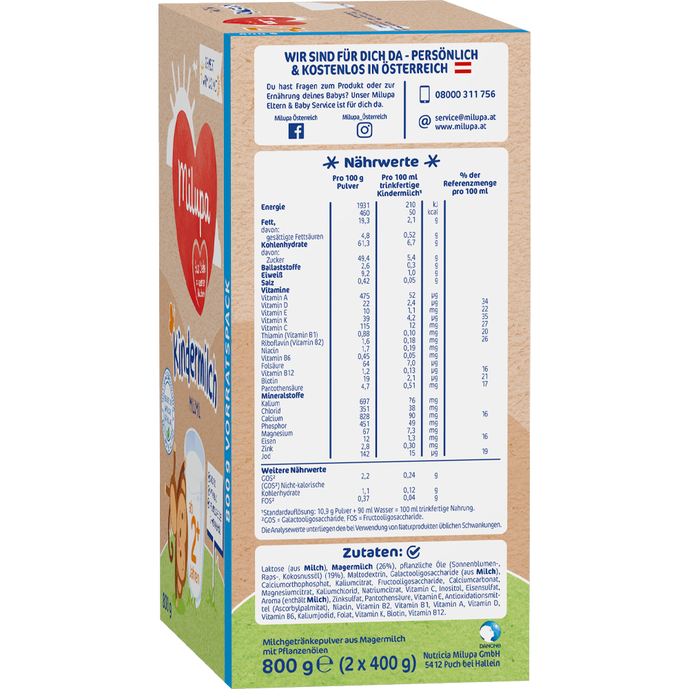 Bild: Milupa Milumil Kindermilch 2+