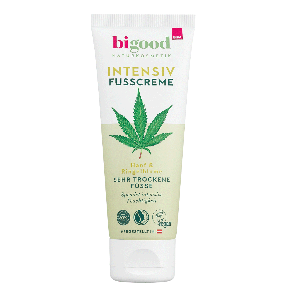 Bild: bi good Intensiv Fusscreme Hanf & Ringelblume