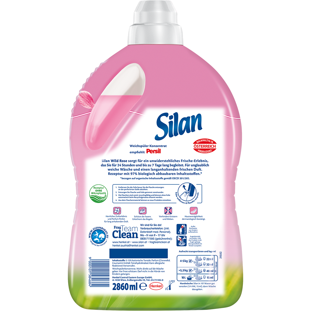 Bild: Silan Weichspüler Wild Rose 