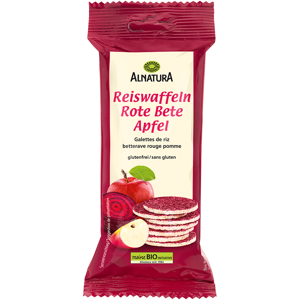 Bild: ALNATURA Reiswaffeln Rote Bete, Apfel 