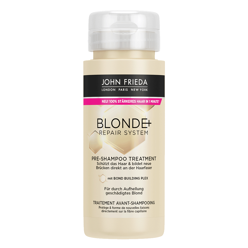 Bild: JOHN FRIEDA Blonde+ Repair System Pre-Shampoo Treatment 